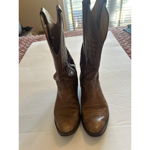 Nocona Brown Leather Western Cowboy Boots main image 7